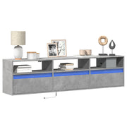 Tv-wandmeubel 180x31x45 cm betongrijs led