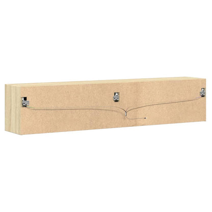 Tv-wandmeubel met LED-verlichting 180x31x38 cm sonoma eiken