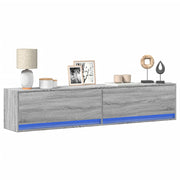 Tv-wandmeubel 180x31x38 cm grijs sonoma