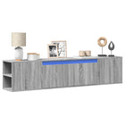 Tv-wandmeubel 180 cm grijs sonoma