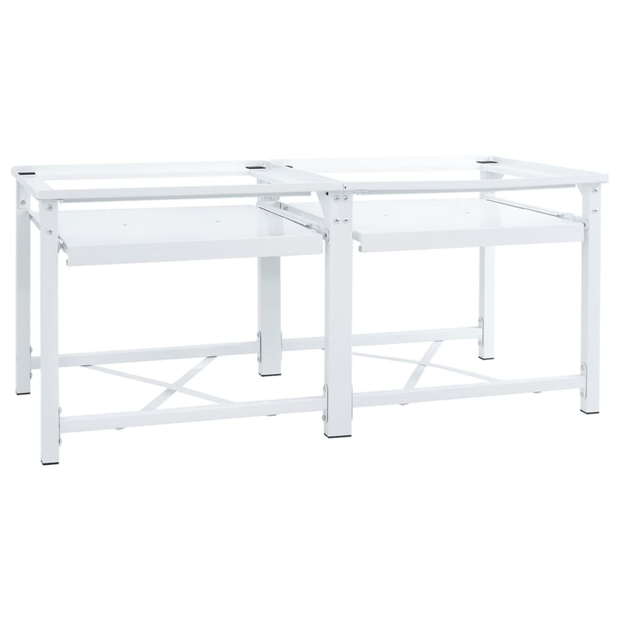 | Wasmachine Pedestal | Wit Staal