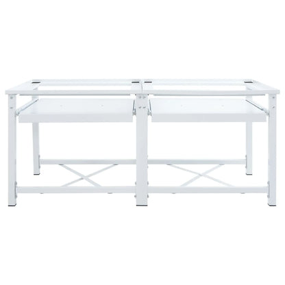 | Wasmachine Pedestal | Wit Staal