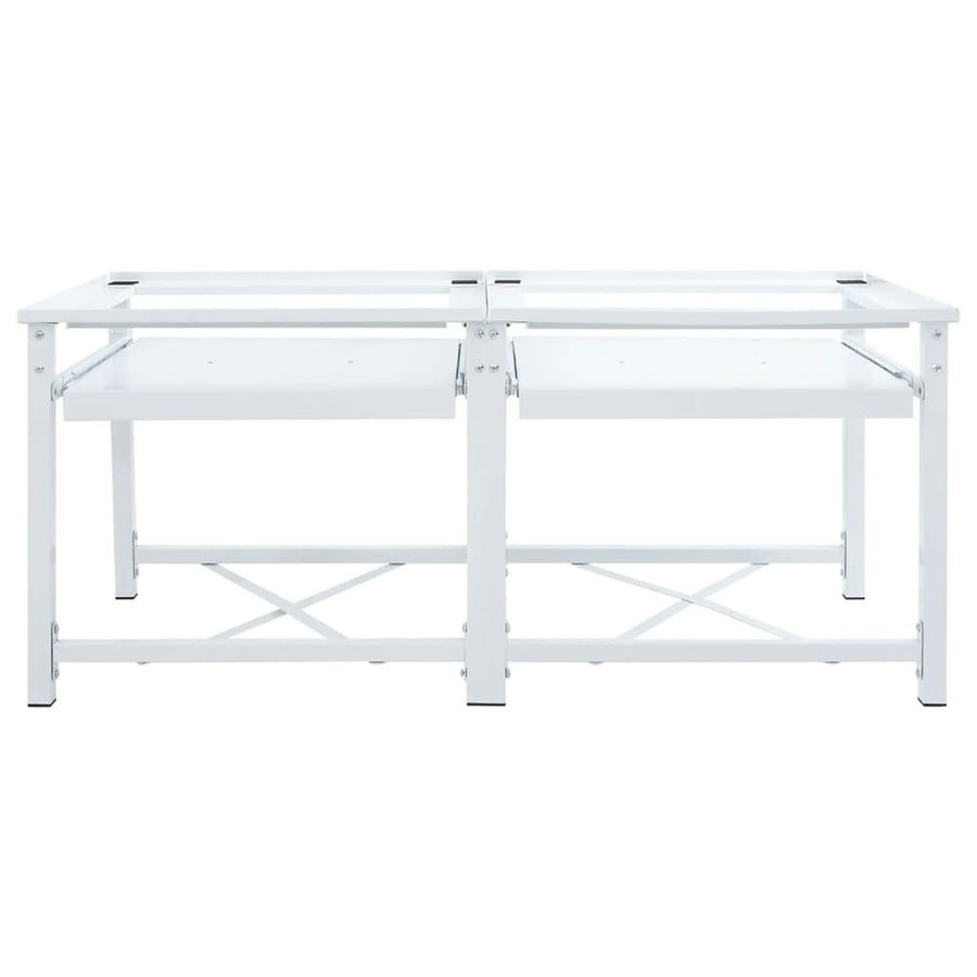 | Wasmachine Pedestal | Wit Staal