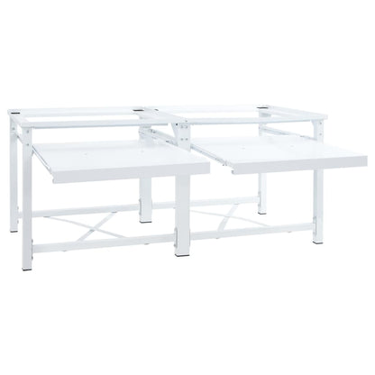 | Wasmachine Pedestal | Wit Staal