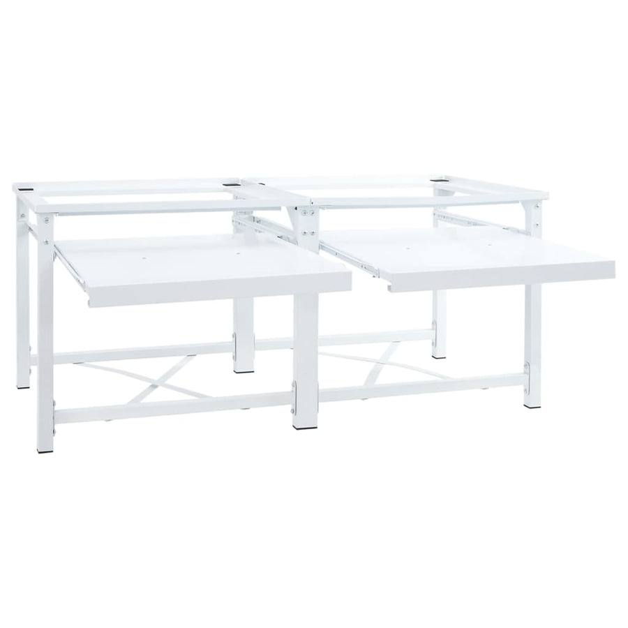 | Wasmachine Pedestal | Wit Staal