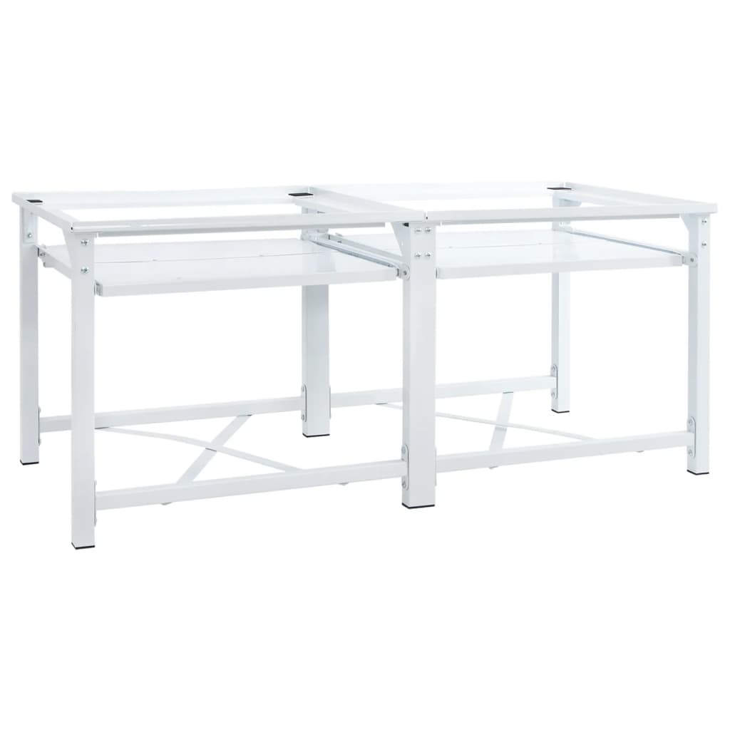 | Wasmachine Pedestal | Wit Staal