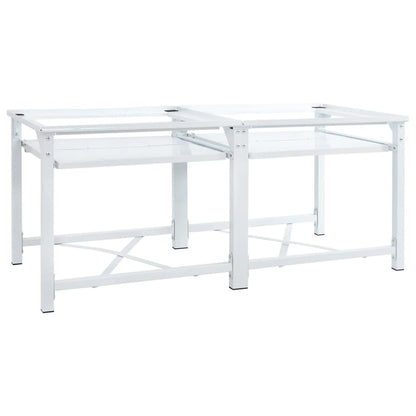 | Wasmachine Pedestal | Wit Staal