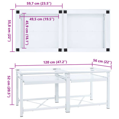 | Wasmachine Pedestal | Wit Staal