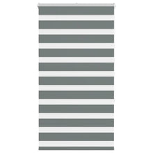 Zebra rolgordijn 80x150 cm stofbreedte 75,9 cm donkergrijs