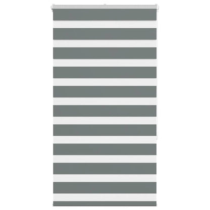 Zebra rolgordijn 80x150 cm stofbreedte 75,9 cm donkergrijs