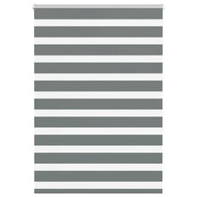 Zebra rolgordijn 105x150 cm stofbreedte 100,9 cm donkergrijs