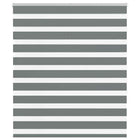 Zebra roller blind 135x150 cm fabric width 130.9 cm dark grey