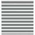 Zebra rolgordijn 145x150 cm stofbreedte 140,9 cm donkergrijs