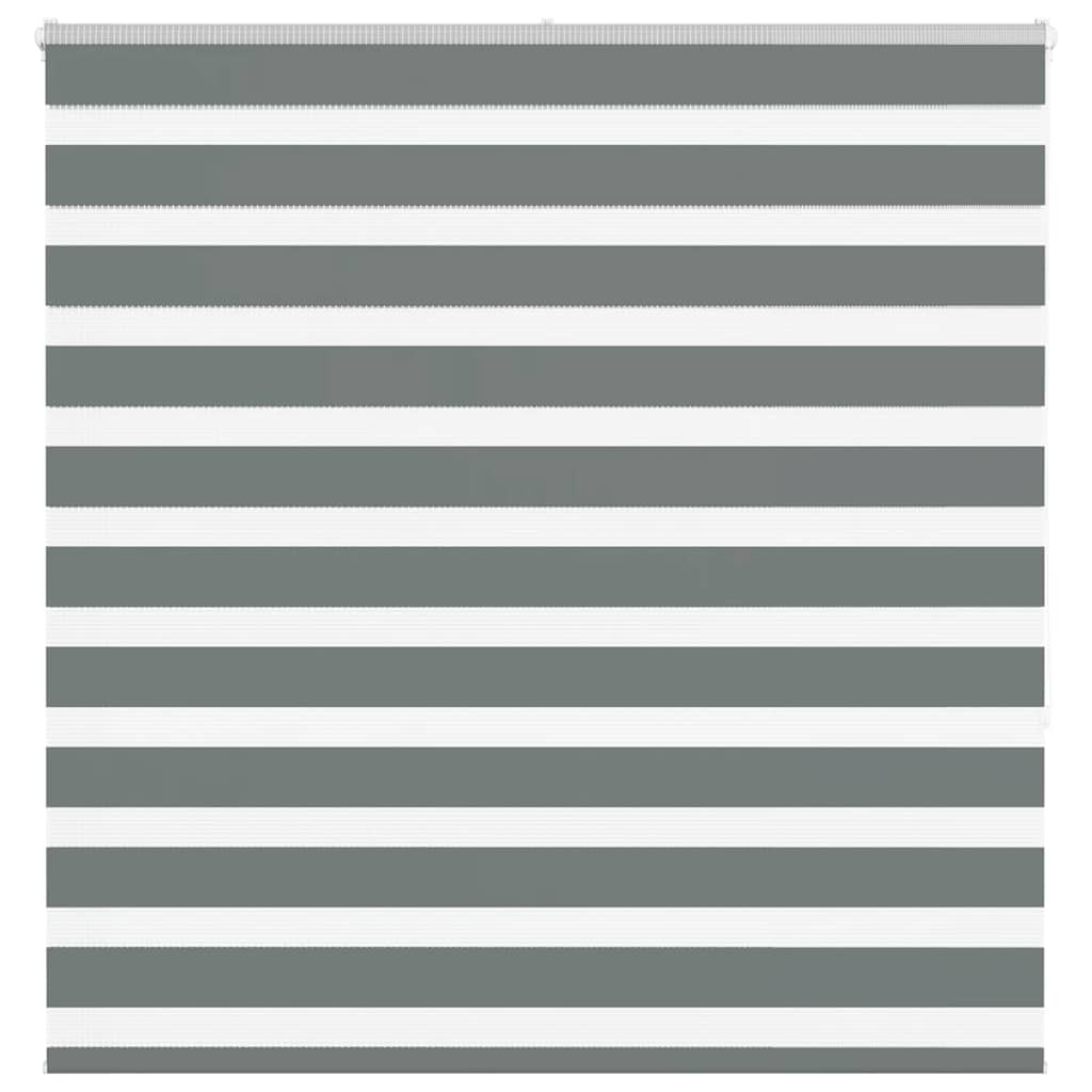 Zebra rolgordijn 145x150 cm stofbreedte 140,9 cm donkergrijs