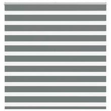Zebra rolgordijn 145x150 cm stofbreedte 140,9 cm donkergrijs