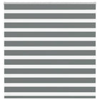 Zebra rolgordijn 150x150 cm donkergrijs