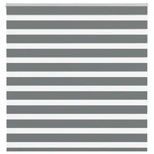 Zebra rolgordijn 150x150 cm stofbreedte 145,9 cm donkergrijs