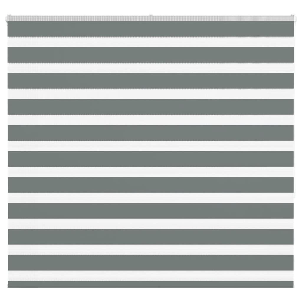 Zebra rolgordijn 155x150 cm stofbreedte 150,9 cm donkergrijs