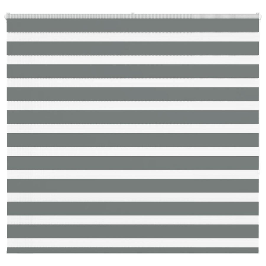 Zebra rolgordijn 165x150 cm stofbreedte 160,9 cm donkergrijs