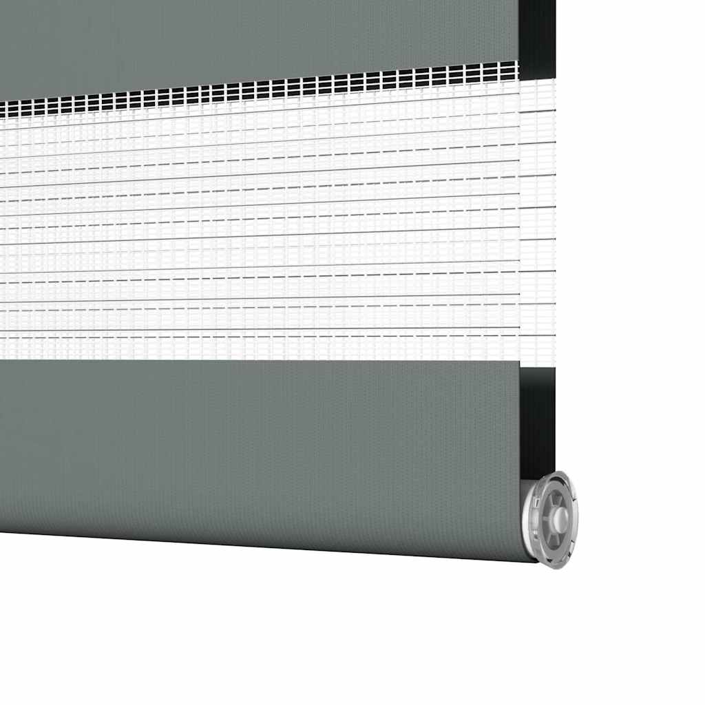 Zebra rolgordijn 85x200 cm stofbreedte 80,9 cm donkergrijs