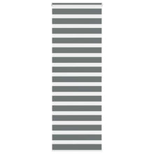 Zebra rolgordijn 90x200 cm stofbreedte 85,9 cm donkergrijs