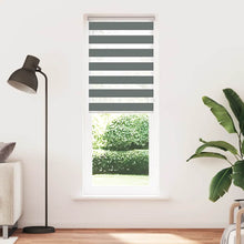 Zebra rolgordijn 90x200 cm stofbreedte 85,9 cm donkergrijs