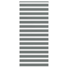 Zebra rolgordijn 95x200 cm stofbreedte 90,9 cm donkergrijs