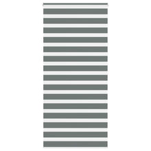 Zebra rolgordijn 100x200 cm stofbreedte 95,9 cm donkergrijs
