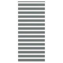 Zebra rolgordijn 105x230 cm stofbreedte 100,9 cm donkergrijs