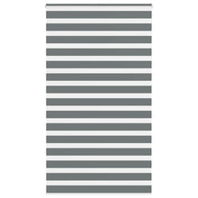Zebra rolgordijn 130x230 cm stofbreedte 125,9 cm donkergrijs