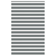 Zebra rolgordijn 145x230 cm stofbreedte 140,9 cm donkergrijs