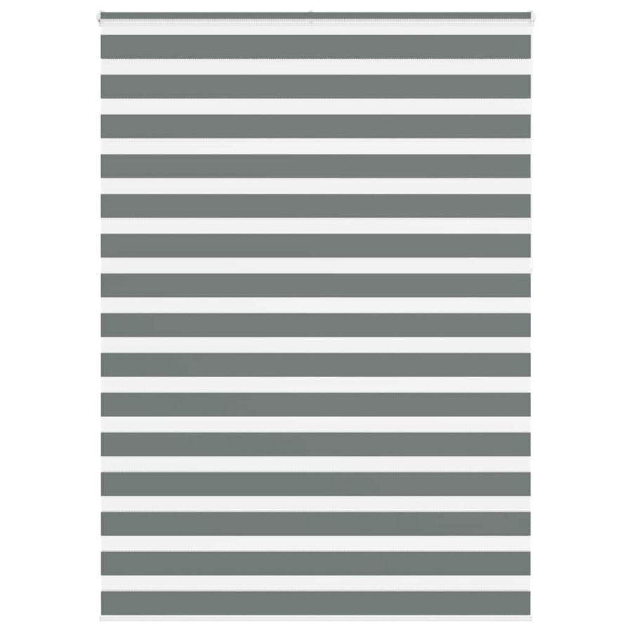 Zebra rolgordijn 160x230 cm stofbreedte 155,9 cm donkergrijs