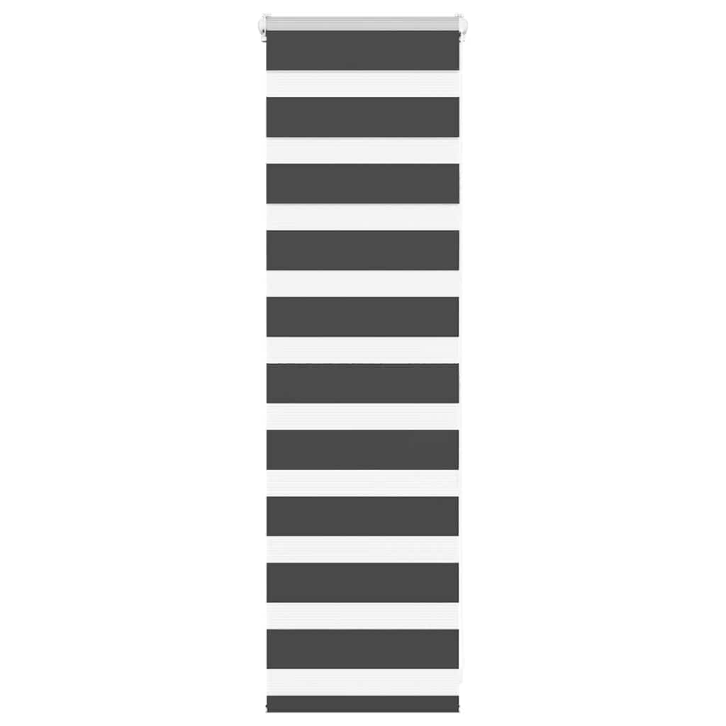 Zebra rolgordijn 40x100 cm stofbreedte 35,9 cm zwart