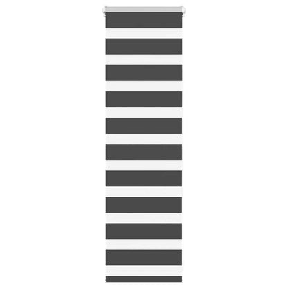 Zebra rolgordijn 40x100 cm stofbreedte 35,9 cm zwart