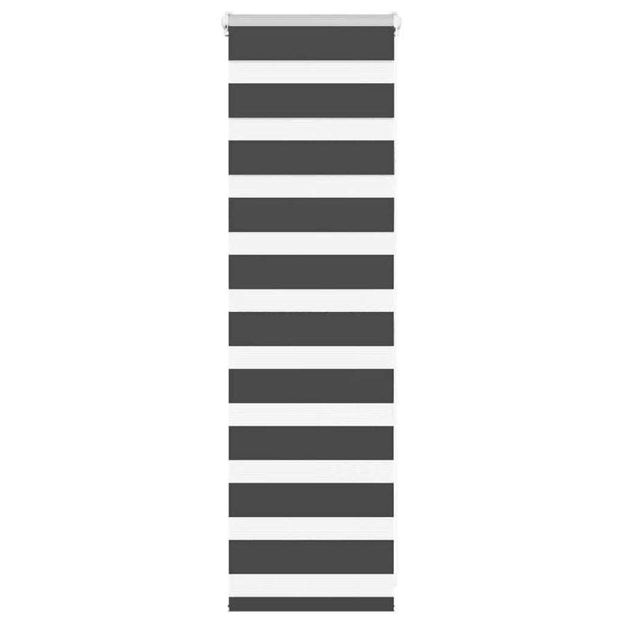 Zebra rolgordijn 40x100 cm stofbreedte 35,9 cm zwart