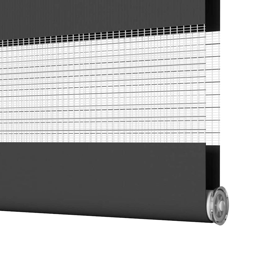 Zebra rolgordijn 40x100 cm stofbreedte 35,9 cm zwart