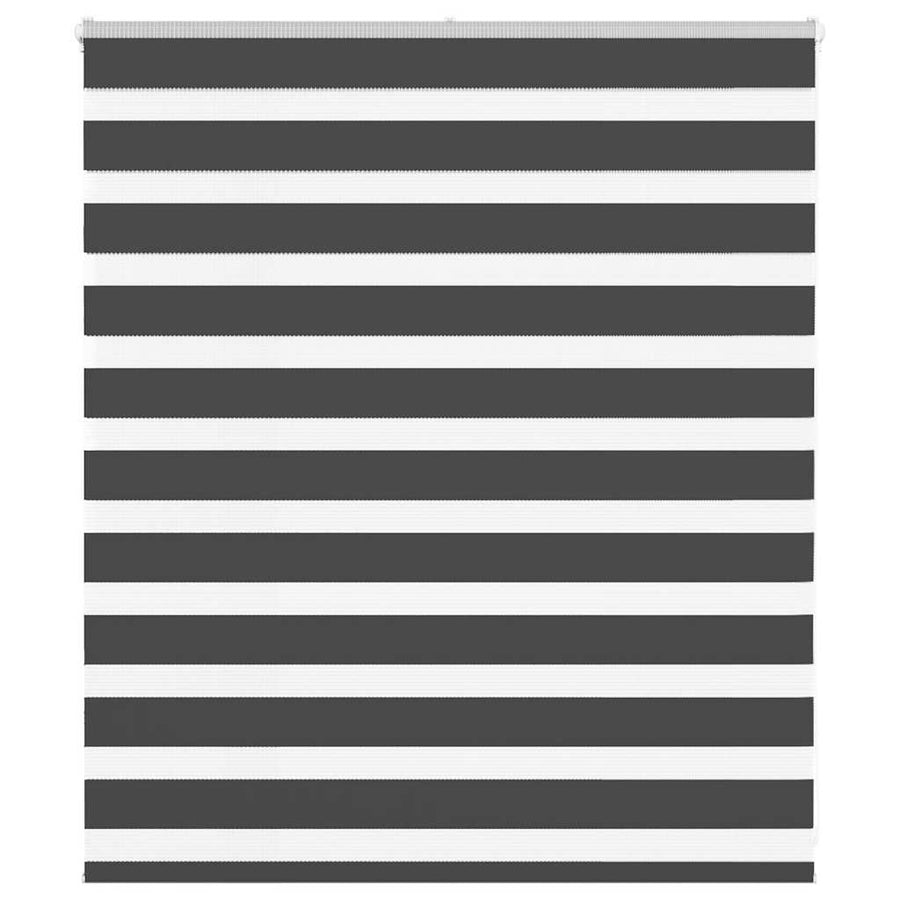 Zebra rolgordijn 135x100 cm stofbreedte 130,9 cm zwart