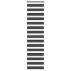 Zebra roller blind 60x200 cm fabric width black 55.9 cm
