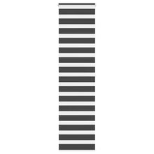 Zebra rolgordijn 60x200 cm stofbreedte zwart 55,9 cm