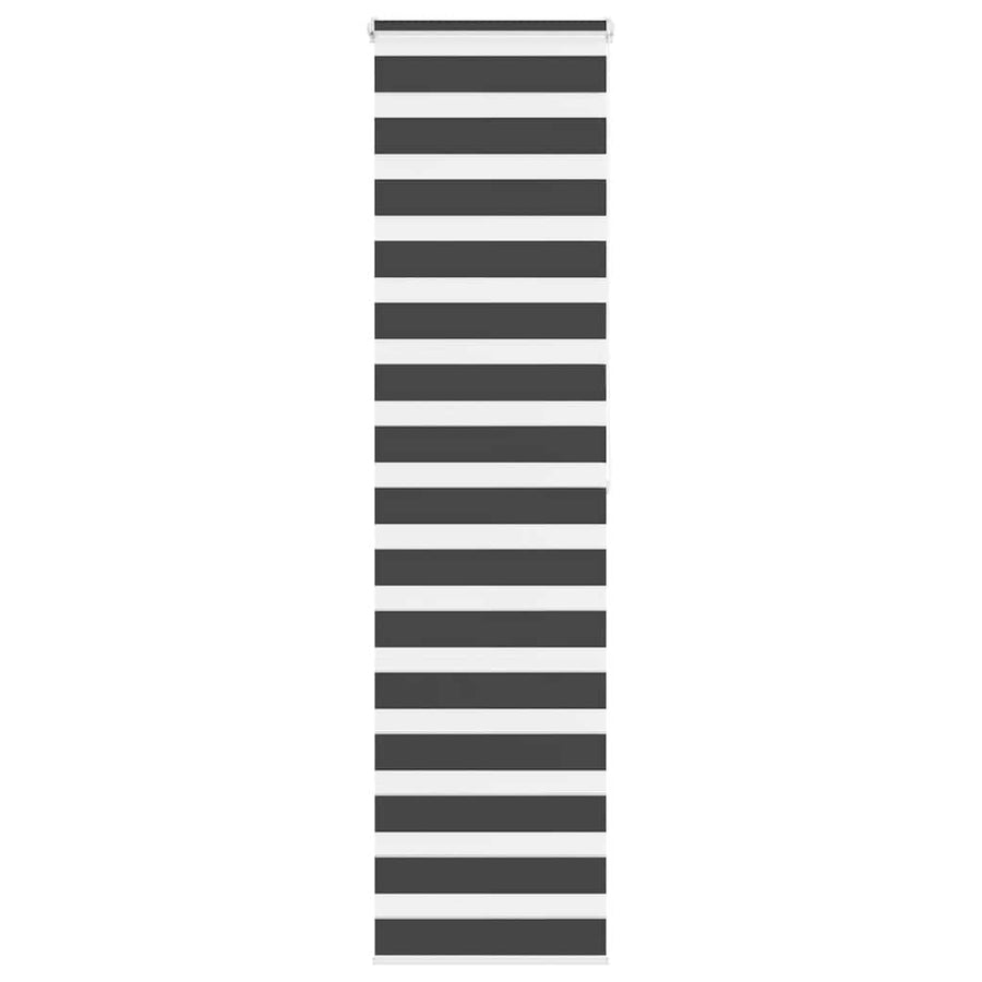 Zebra rolgordijn 60x200 cm stofbreedte zwart 55,9 cm