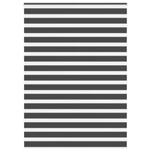 Zebra rolgordijn 155x200 cm stofbreedte 150,9 cm zwart