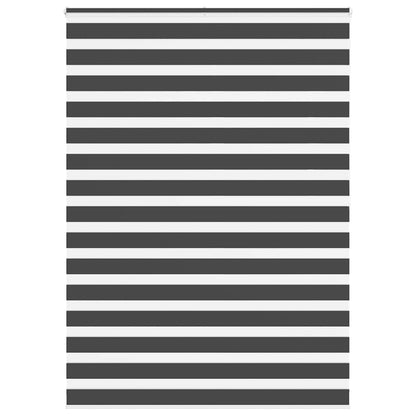 Zebra rolgordijn 155x200 cm stofbreedte 150,9 cm zwart