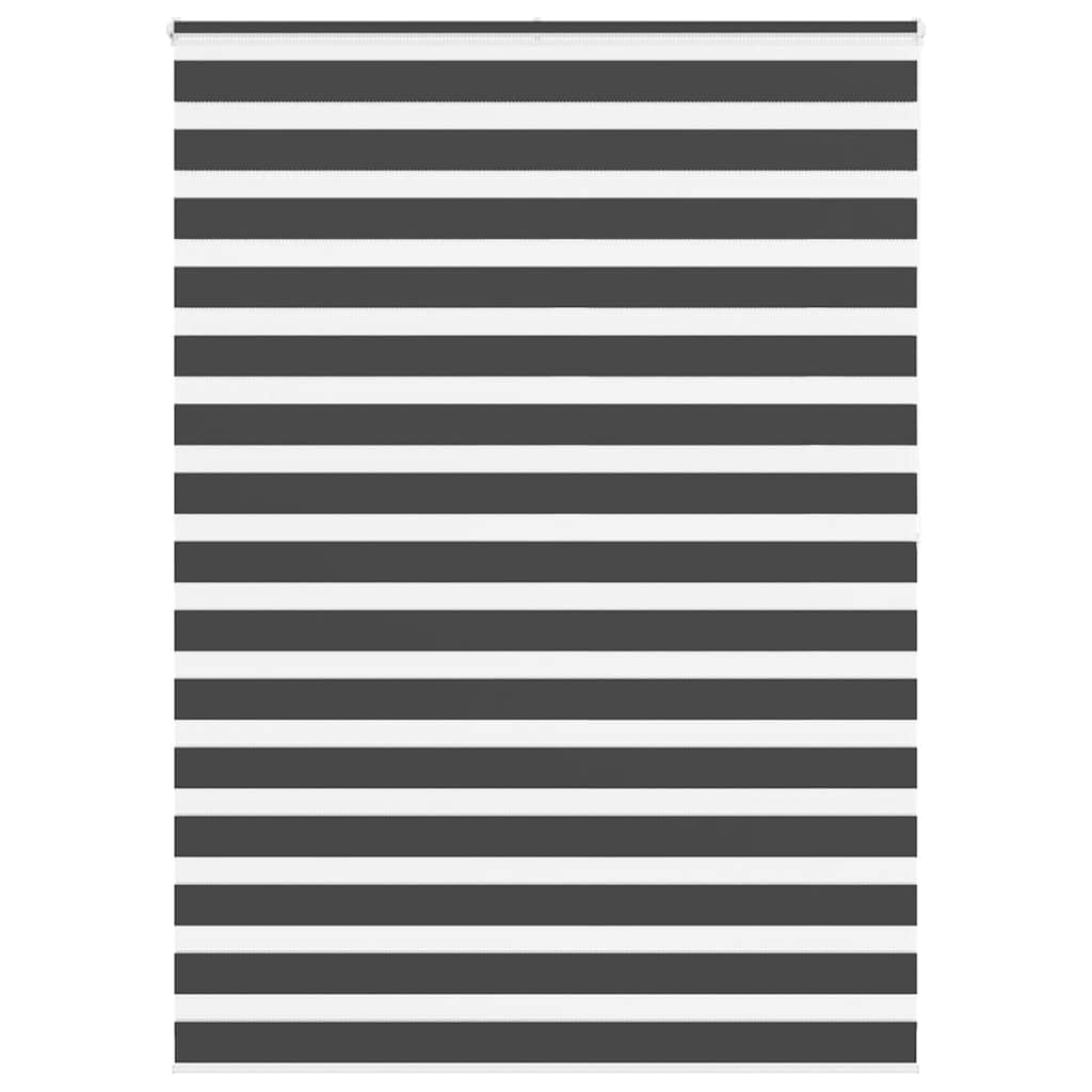 Zebra rolgordijn 160x200 cm stofbreedte 155,9 cm zwart