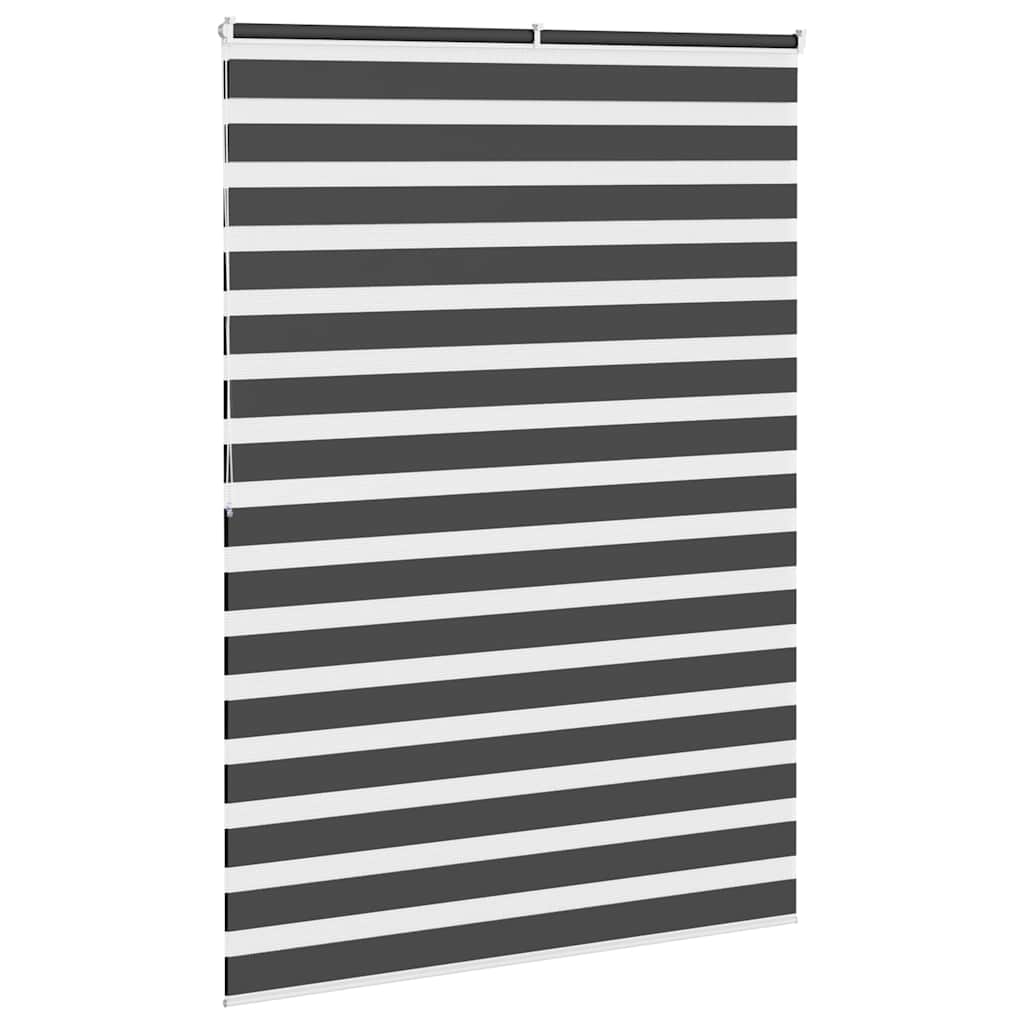 Zebra rolgordijn 160x200 cm stofbreedte 155,9 cm zwart