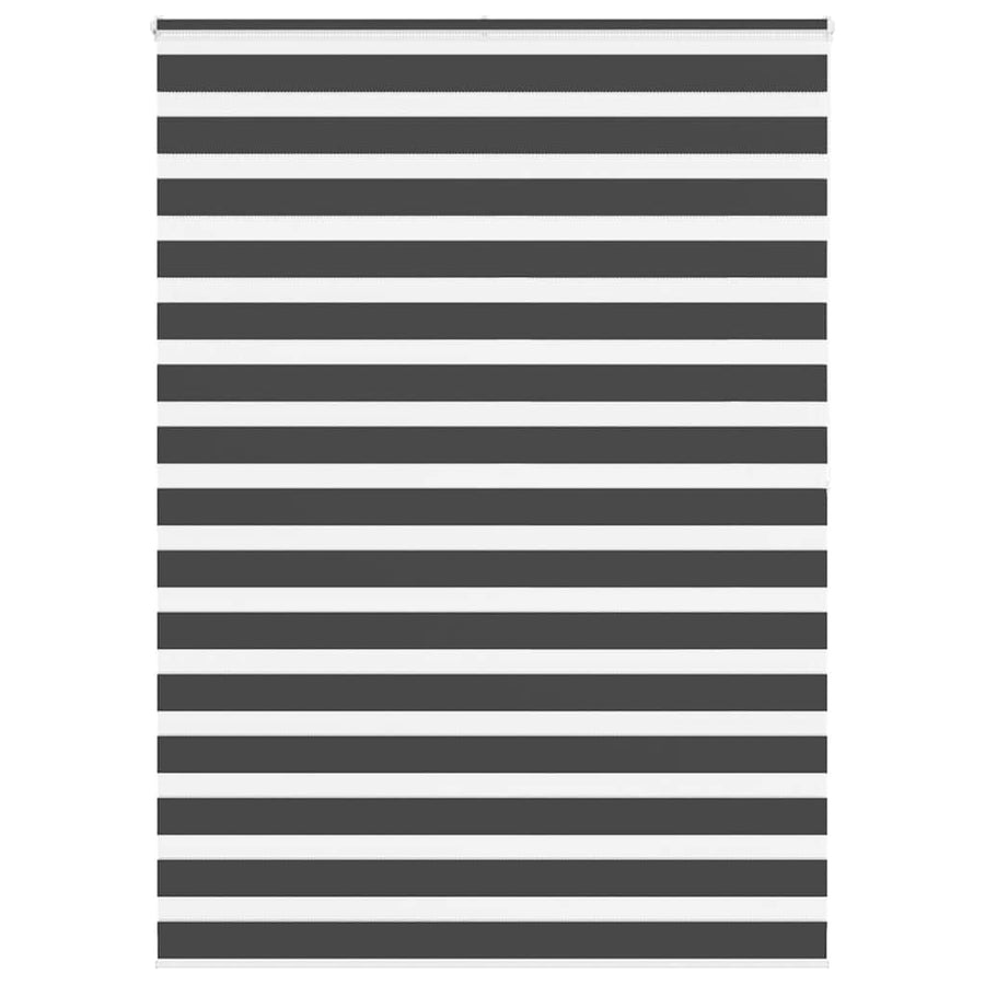 Zebra rolgordijn 165x200 cm stofbreedte 160,9 cm zwart