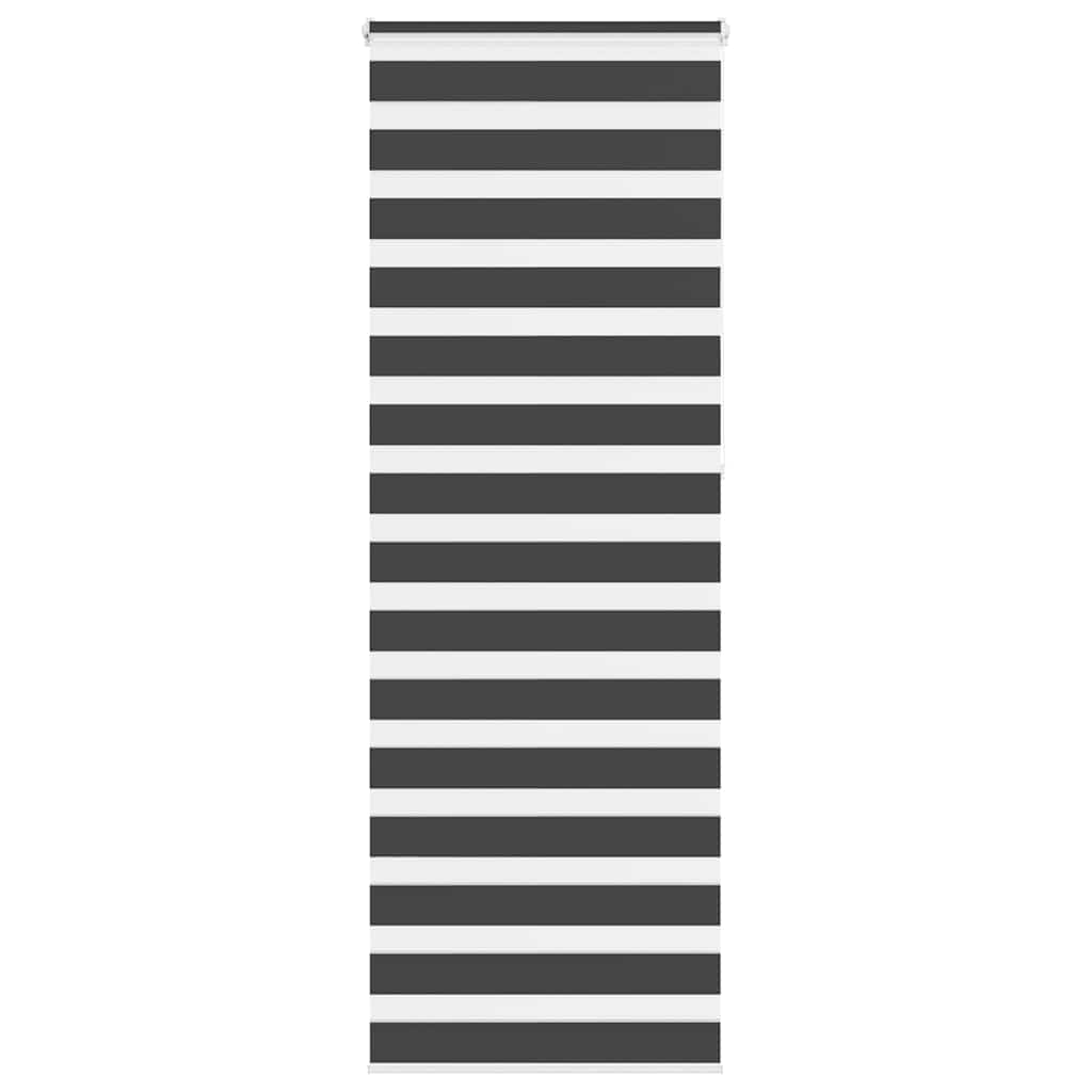 Zebra rolgordijn 70x230 cm stofbreedte 65,9 cm zwart