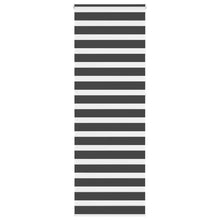 Zebra rolgordijn 85x230 cm stofbreedte 80,9 cm zwart