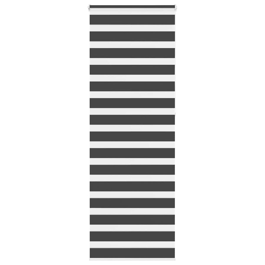 Zebra rolgordijn 85x230 cm stofbreedte 80,9 cm zwart