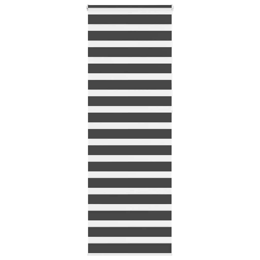 Zebra rolgordijn 90x230 cm stofbreedte 85,9 cm zwart