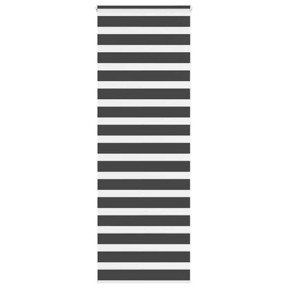 Zebra rolgordijn 90x230 cm stofbreedte 85,9 cm zwart